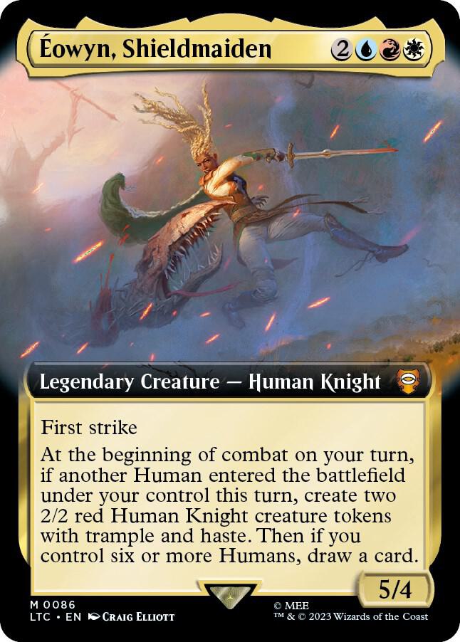 Eowyn Shieldmaiden Extended Art (Commander: The Lord of the Rings: Tales of Middle-earth) 