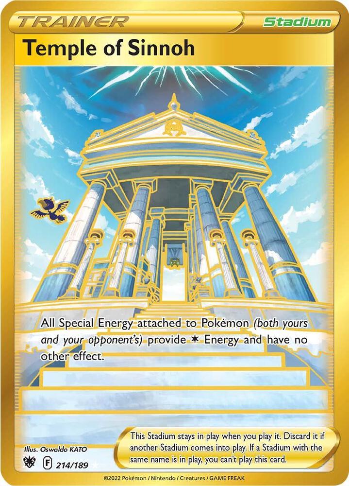 Temple of Sinnoh Secret 214/189 (SWSH10: Astral Radiance)  - Holofoil