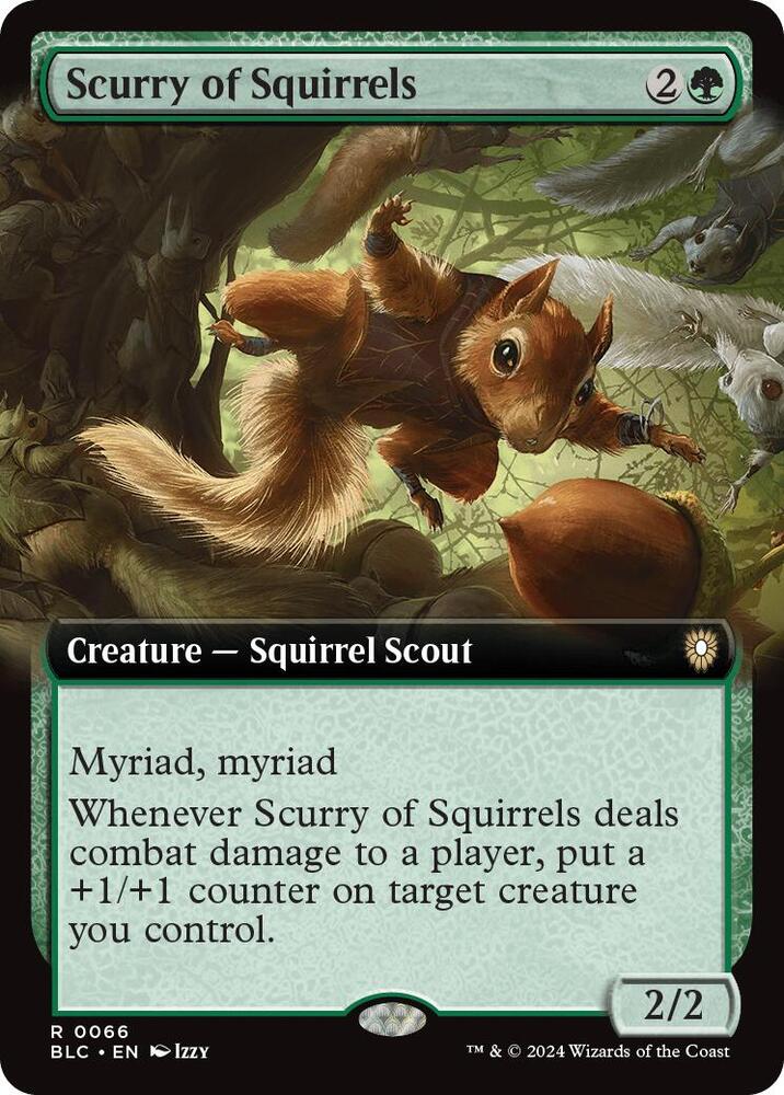 Scurry of Squirrels Extended Art (Commander: Bloomburrow) 