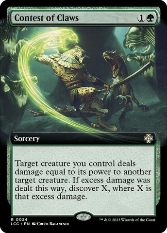Contest of Claws Extended Art (Commander: The Lost Caverns of Ixalan) 