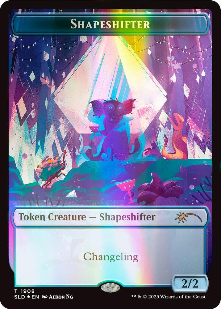 Shapeshifter Token 1908 Double Rainbow Foil (Secret Lair Drop Series)  - Foil