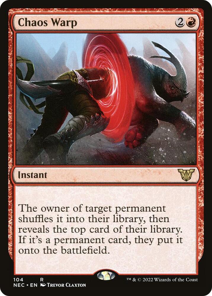 Chaos Warp 104/38 (Commander: Kamigawa: Neon Dynasty) 