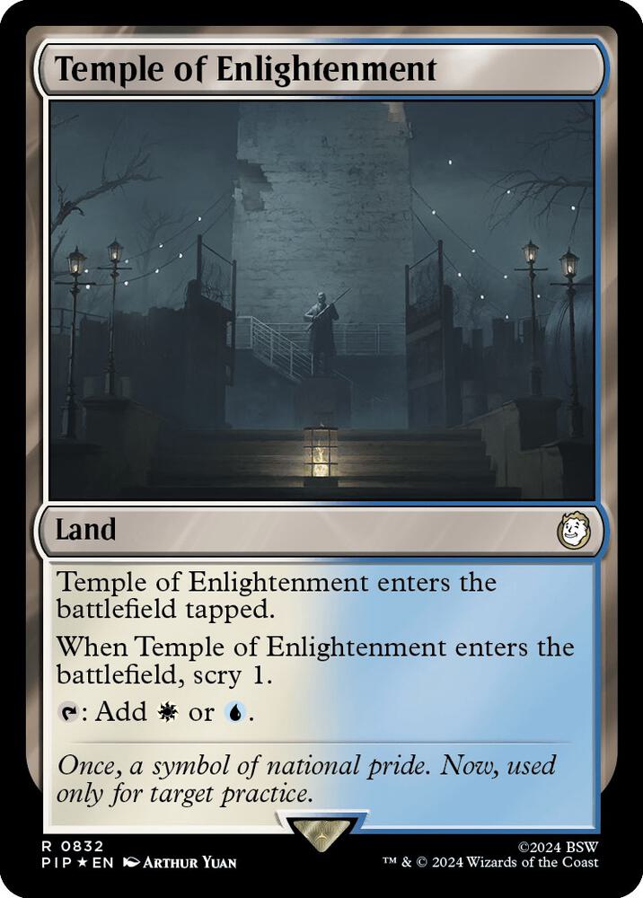 Temple of Enlightenment 832/326 (Universes Beyond: Fallout)  - Surge Foil