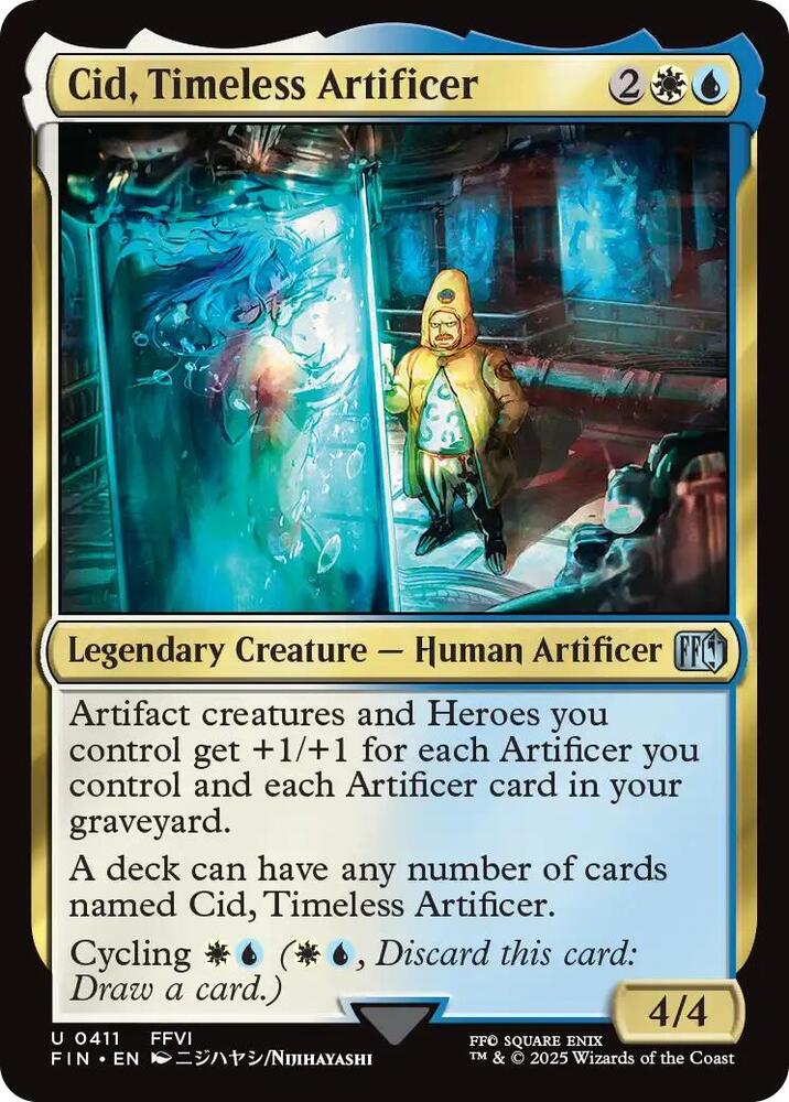 Cid, Timeless Artificer 411/309 (FINAL FANTASY)  - Foil