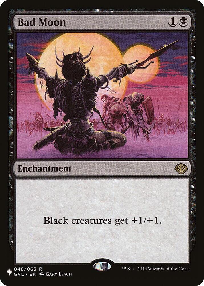 Bad Moon GVL GVL-48/5075 (The List Reprints) 