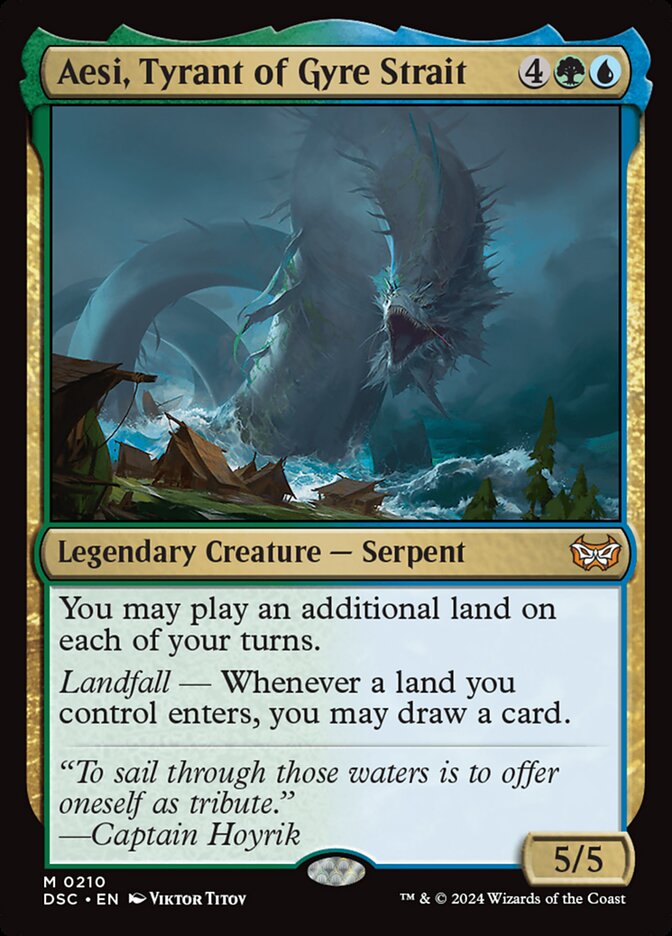 Aesi, Tyrant of Gyre Strait (Commander: Duskmourn: House of Horror) 