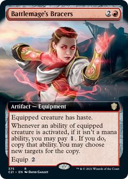 Battlemages Bracers Extended Art (Commander 2021) 