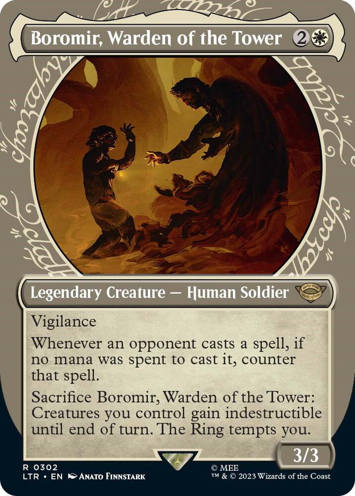 Boromir Warden of the Tower Showcase (Universes Beyond: The Lord of the Rings: Tales of Middle-earth)  - Foil