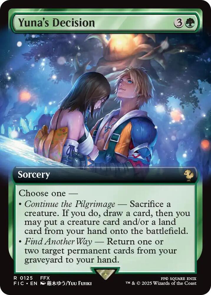 Yunas Decision Extended Art (Commander: FINAL FANTASY)  - Foil