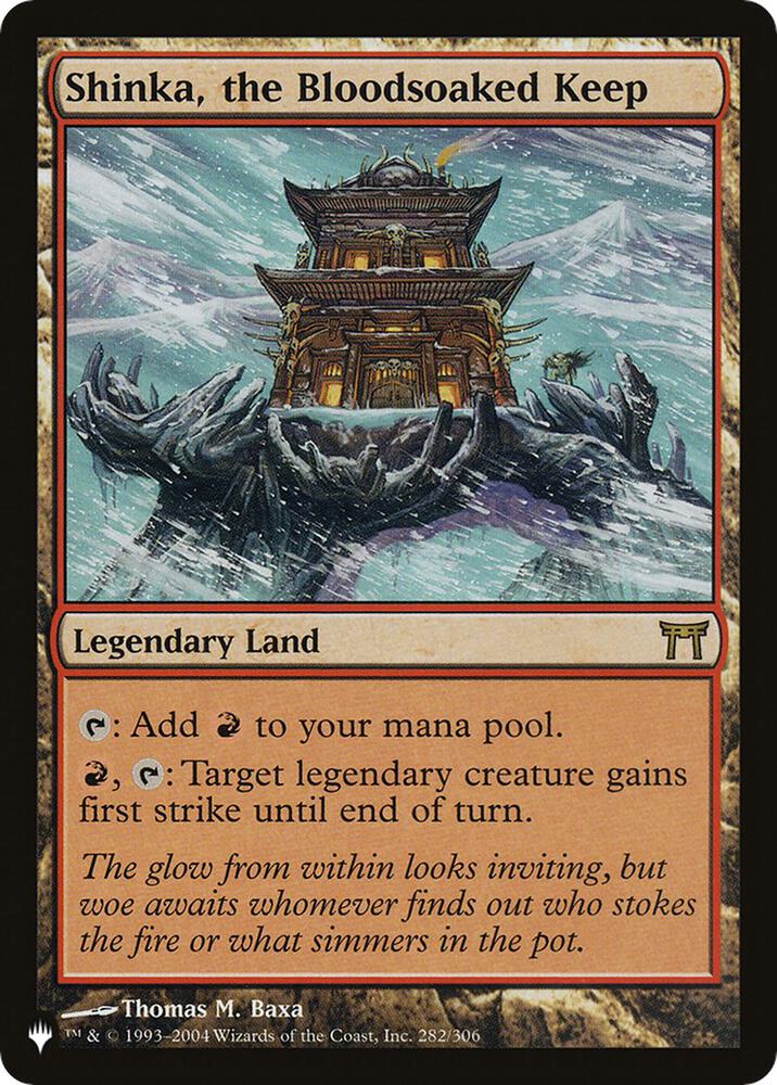 Shinka the Bloodsoaked Keep (The List Reprints) 