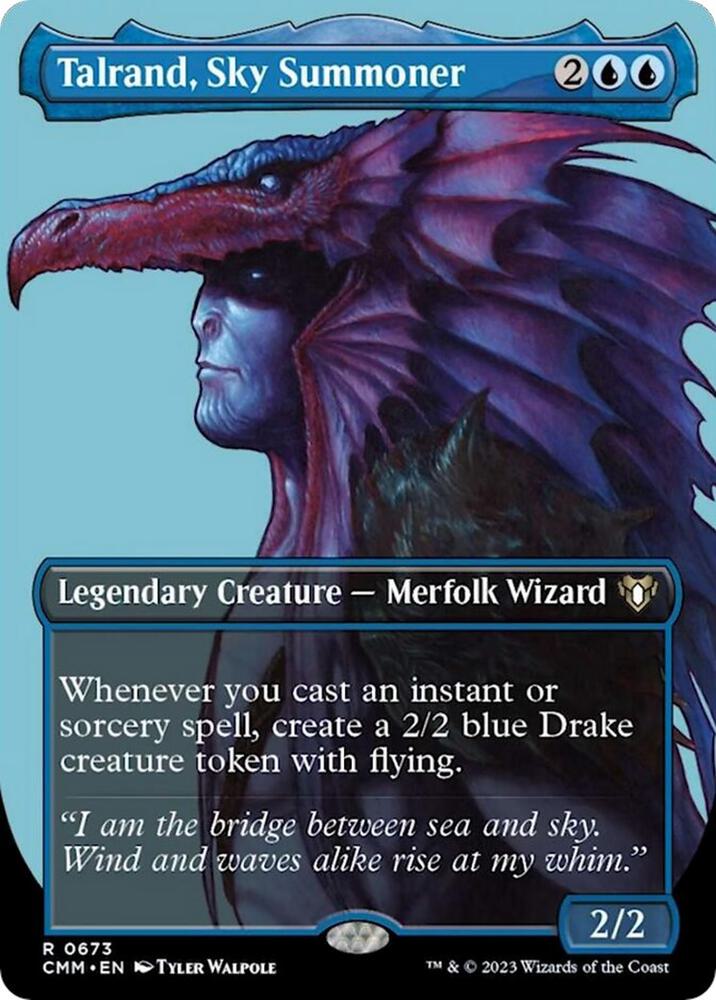 Talrand Sky Summoner Borderless (Commander Masters) 