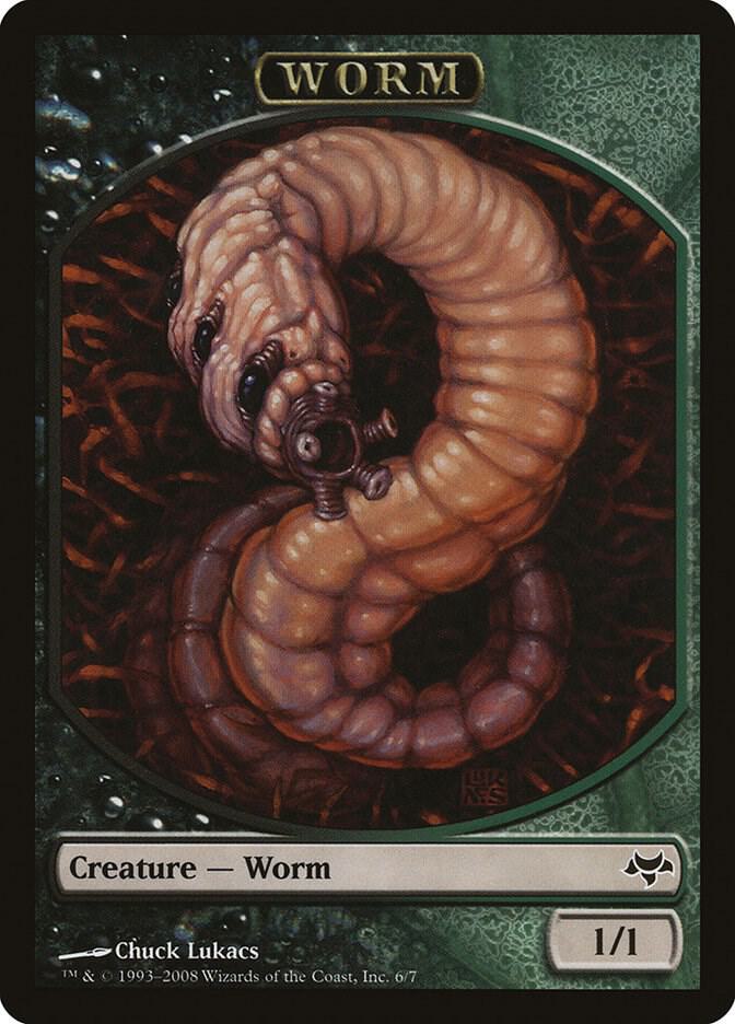 Worm Token 6/7 (Eventide) 
