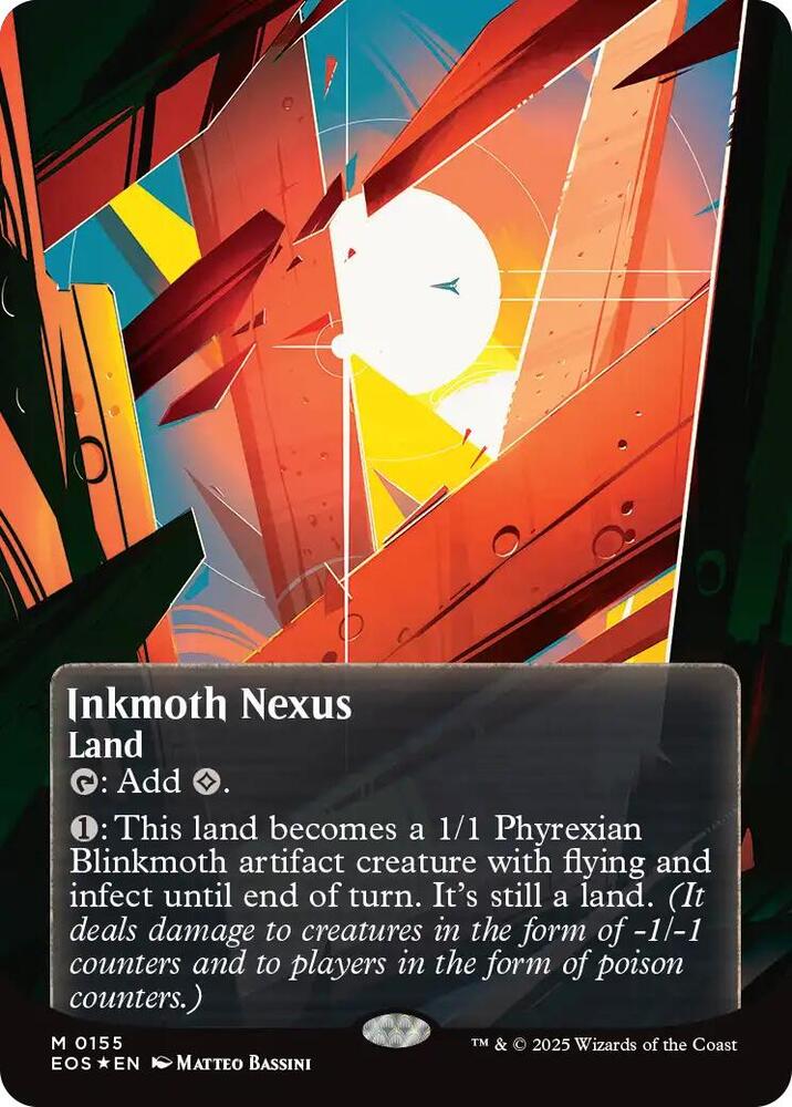 Inkmoth Nexus  155/0 (Edge of Eternities: Stellar Sights)  - Borderless Galaxy Foil