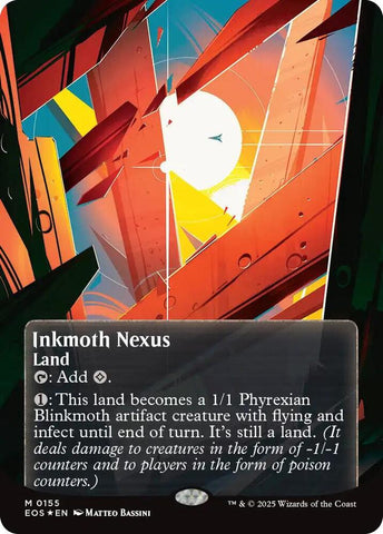Inkmoth Nexus  155/0 (Edge of Eternities: Stellar Sights)  - Borderless Galaxy Foil