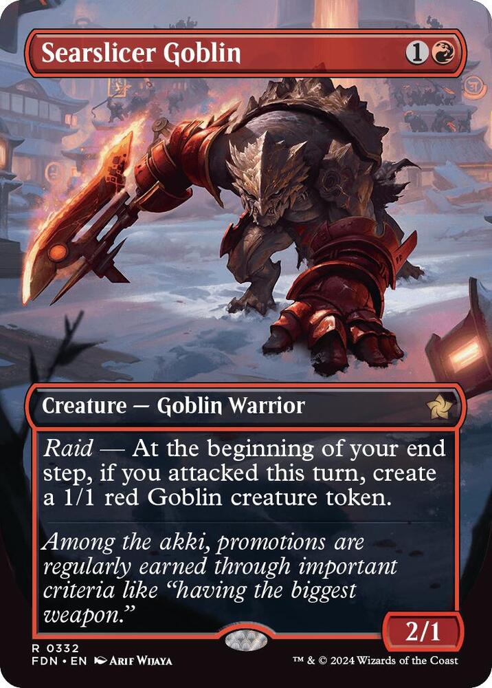 Searslicer Goblin Borderless (Foundations) 