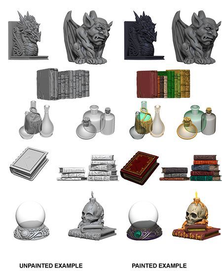 D&D WizKids Deep Cuts Unpainted Miniatures Wizards Room