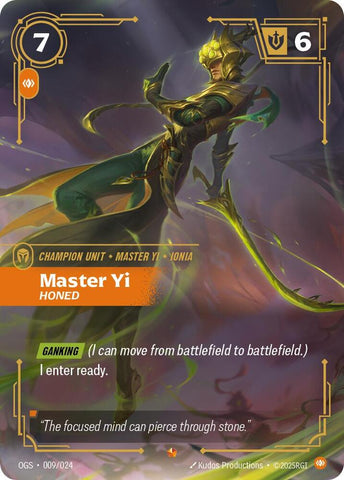 Master Yi Honed (Origins: Proving Grounds) 