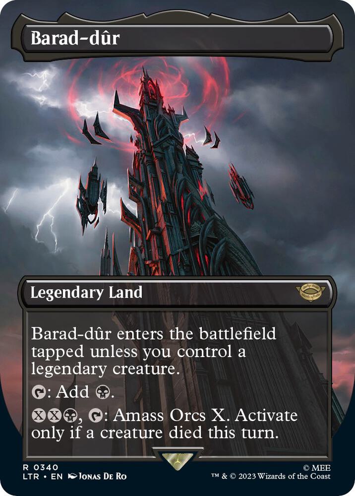 Barad dur 0340 Borderless (Universes Beyond: The Lord of the Rings: Tales of Middle-earth)  - Foil