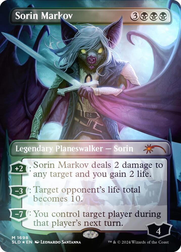 Sorin Markov 1698 (Secret Lair Drop Series)  - Borderless Rainbow Foil