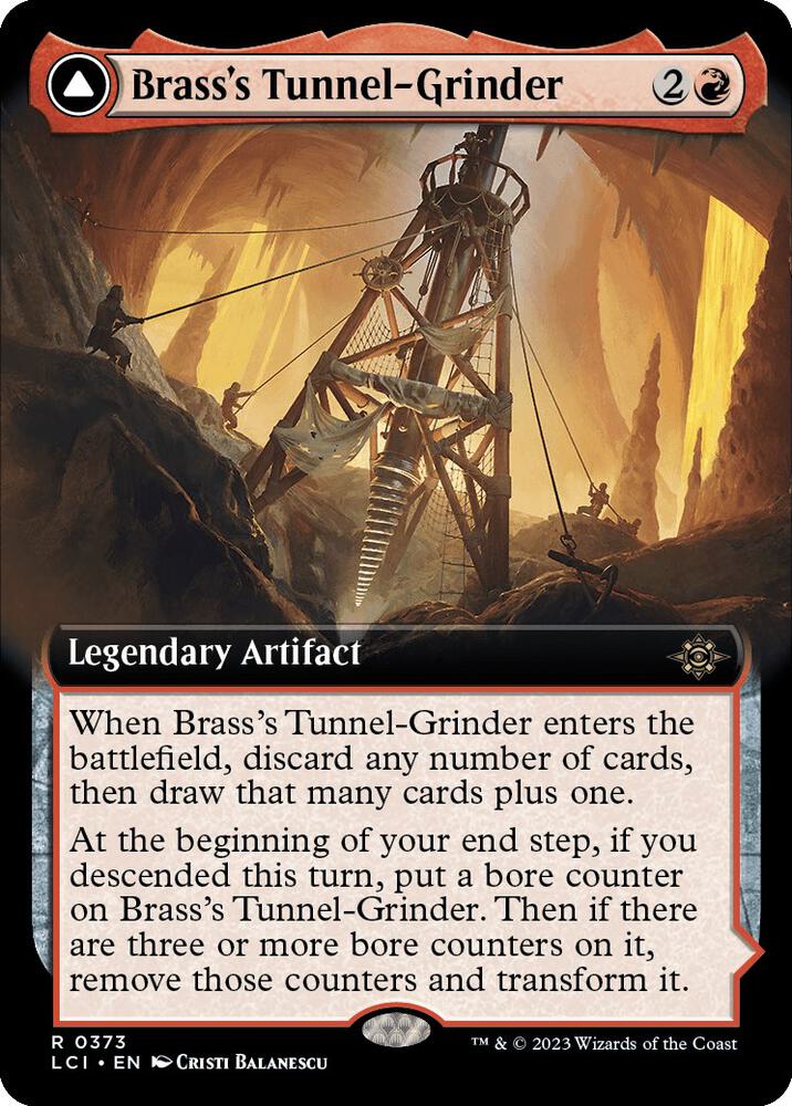 Brasss Tunnel Grinder Extended Art (The Lost Caverns of Ixalan) 