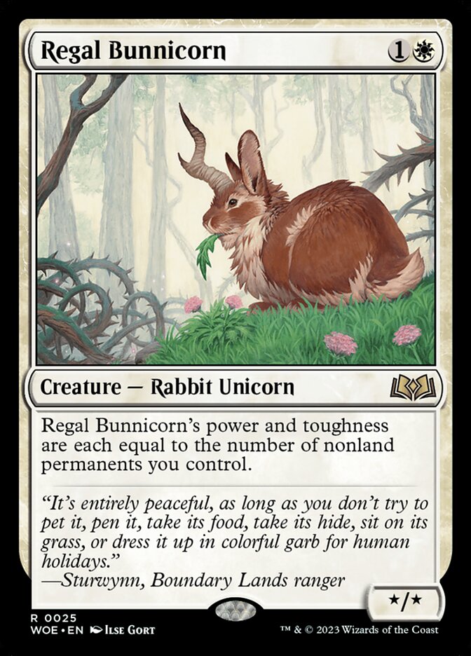 Regal Bunnicorn (Wilds of Eldraine)  - Foil