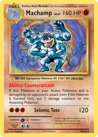 Machamp 59/108 (XY - Evolutions)  - Holofoil
