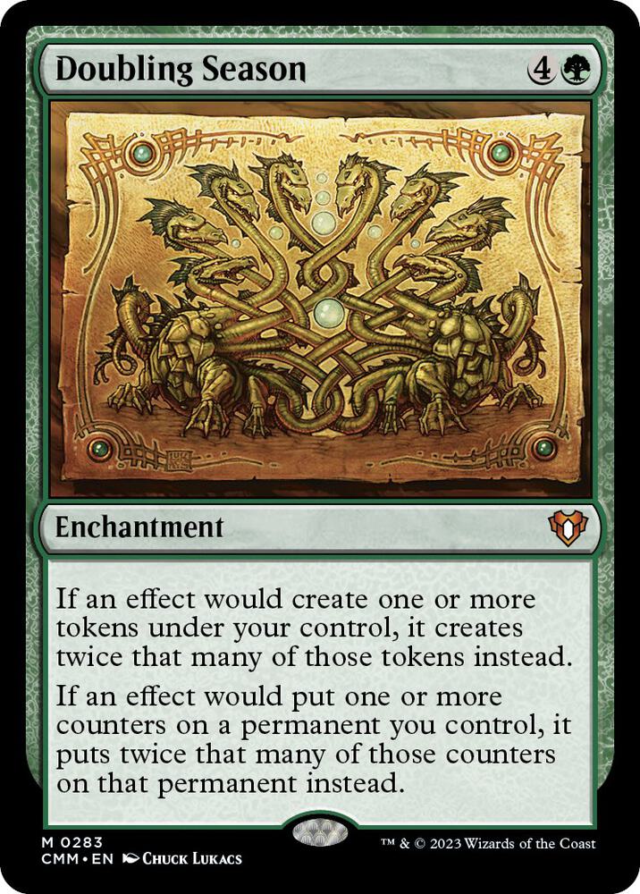 Doubling Season 283 (Commander Masters)  - Foil