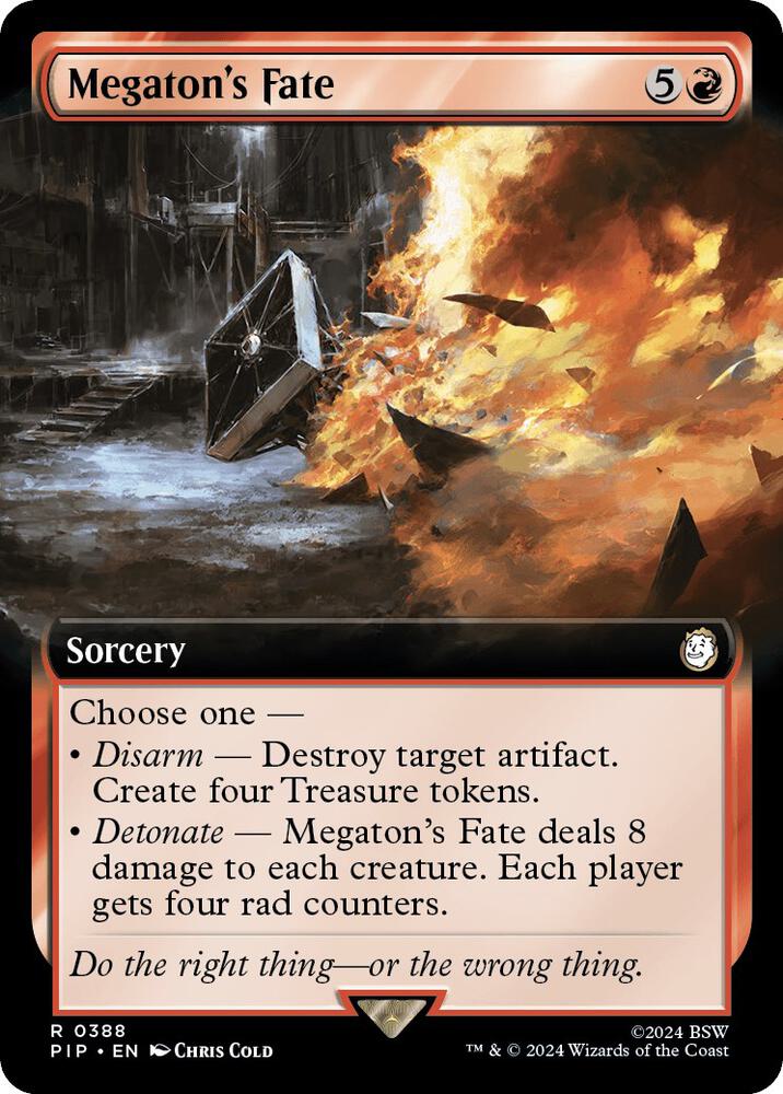 Megaton's Fate 388/326 (Universes Beyond: Fallout)  - Extended Art Foil