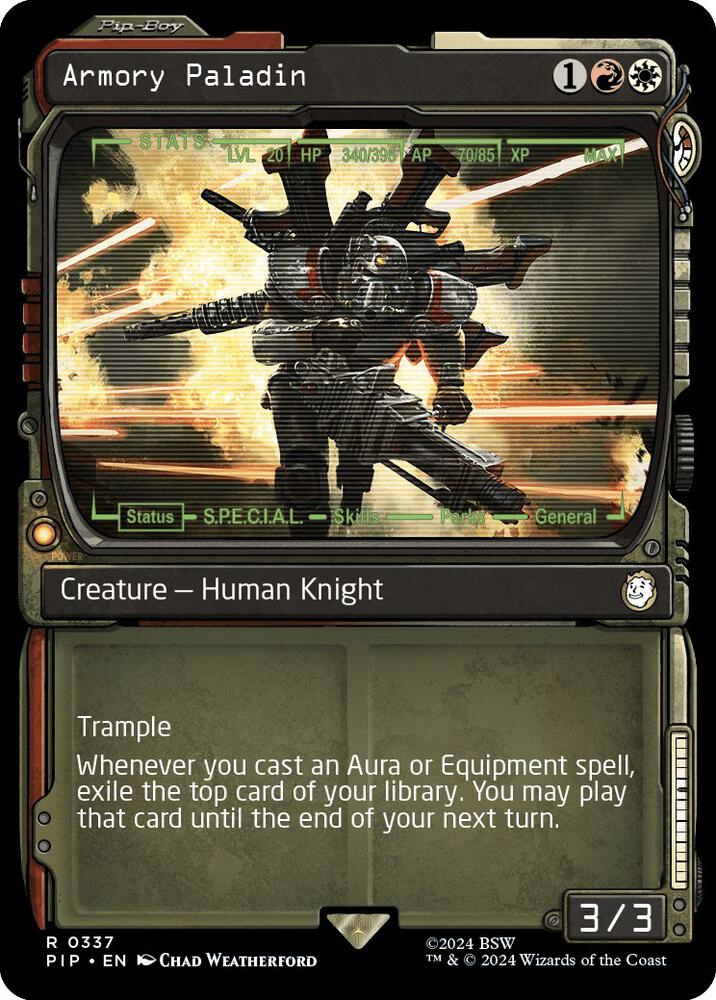 Armory Paladin Showcase (Universes Beyond: Fallout)  - Foil