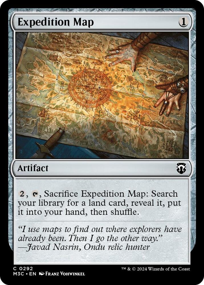 Expedition Map Ripple Foil (Commander: Modern Horizons 3)  - Foil