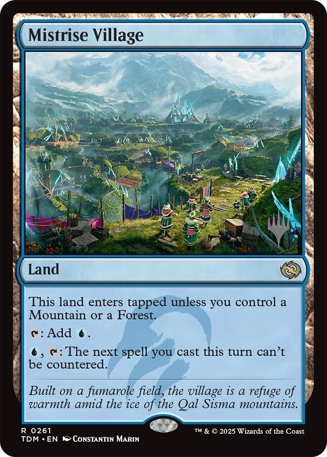 Mistrise Village (Promo Pack: Tarkir: Dragonstorm) 