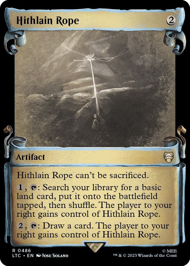 Hithlain Rope Showcase Scrolls (Commander: The Lord of the Rings: Tales of Middle-earth)  - Foil
