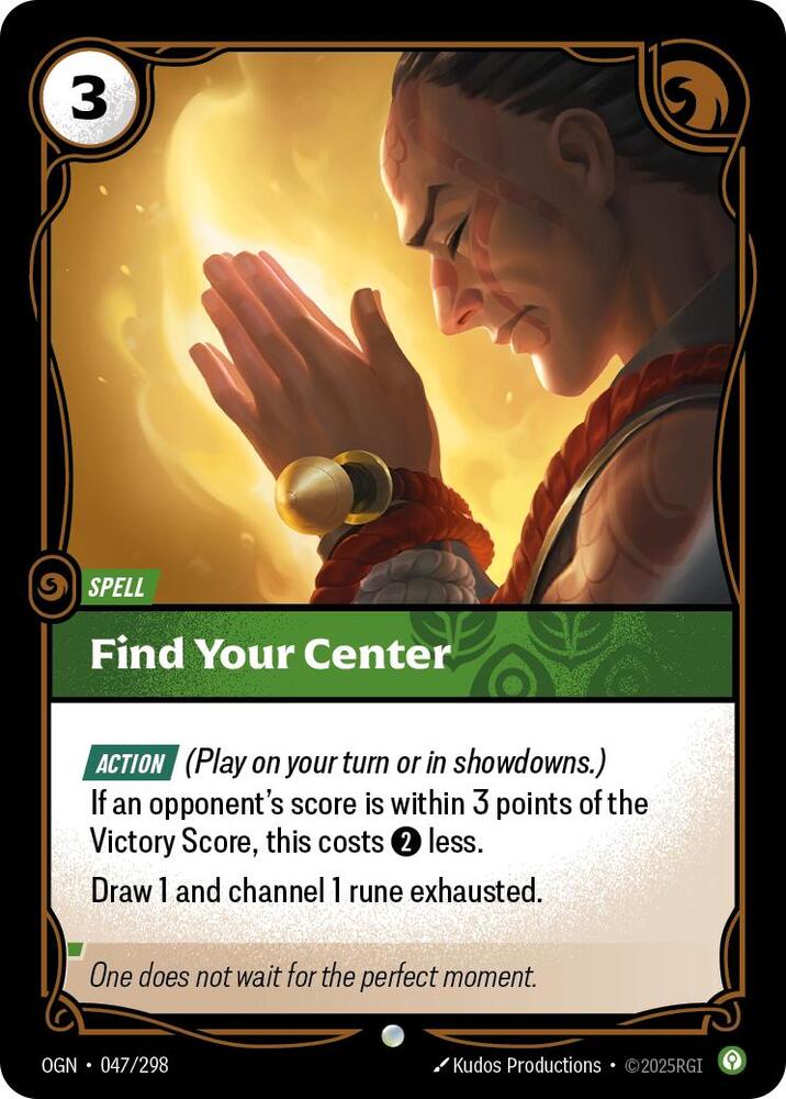 Find Your Center (Origins)  - Foil