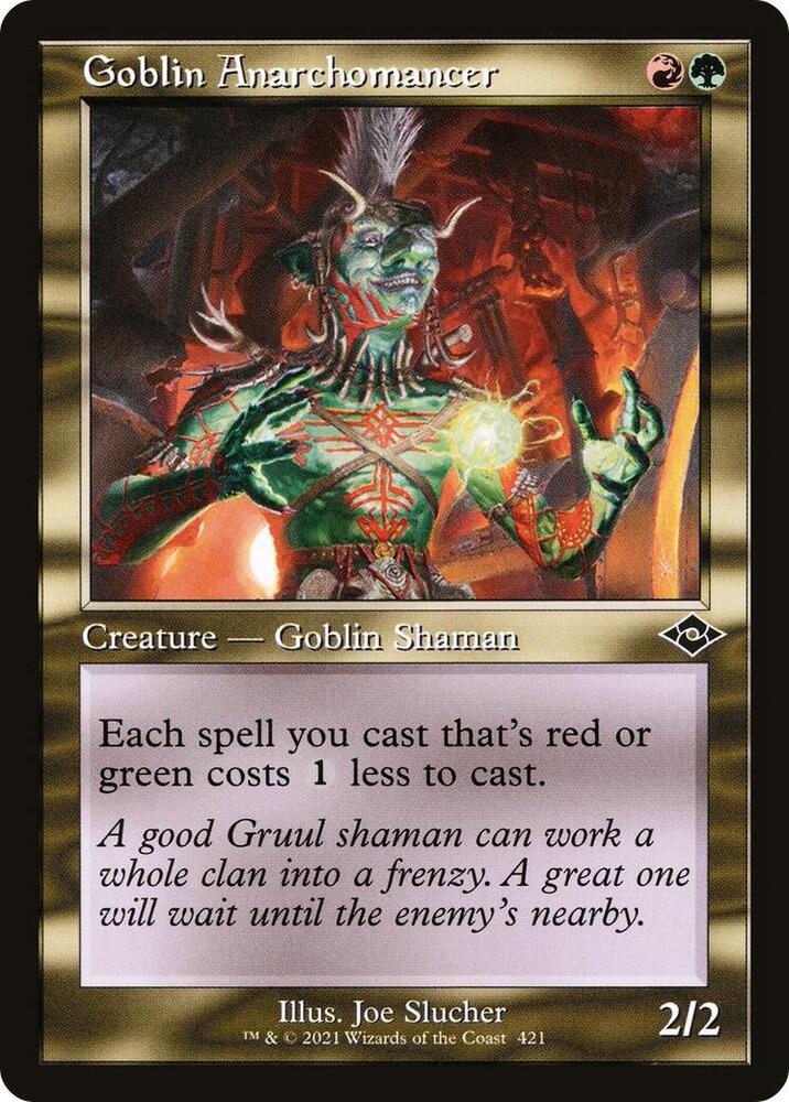 Goblin Anarchomancer Retro Frame 421 (Modern Horizons 2) 