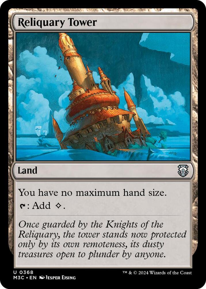 Reliquary Tower 368/411 (Commander: Modern Horizons 3)  - Ripple Foil