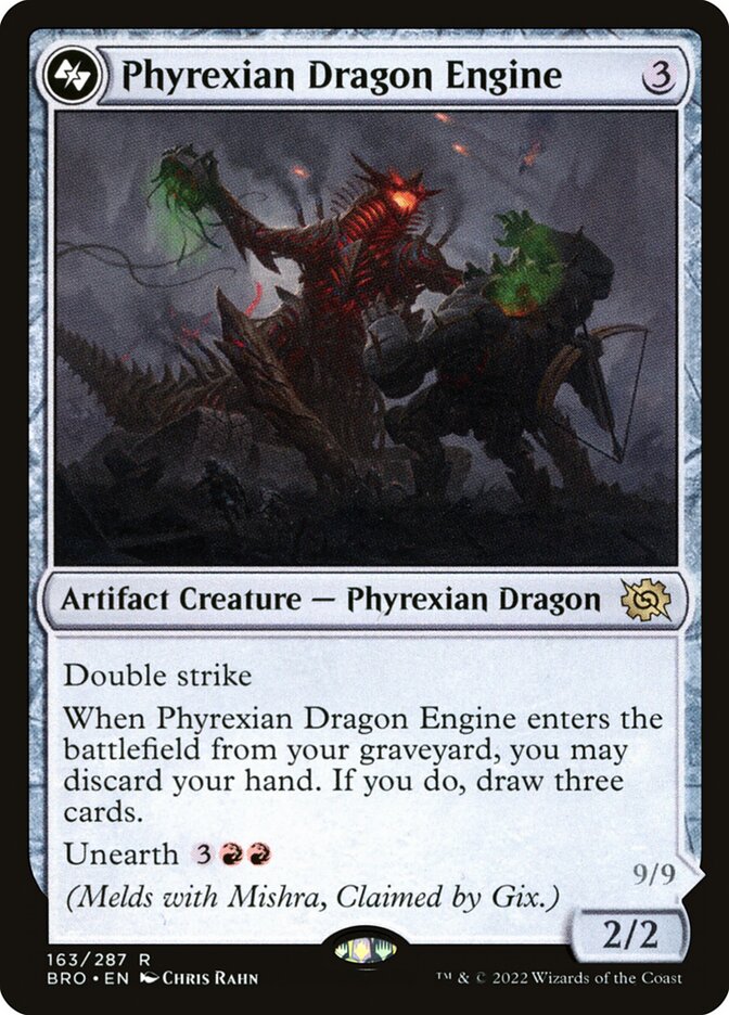 Phyrexian Dragon Engine (The Brothers' War)  - Foil