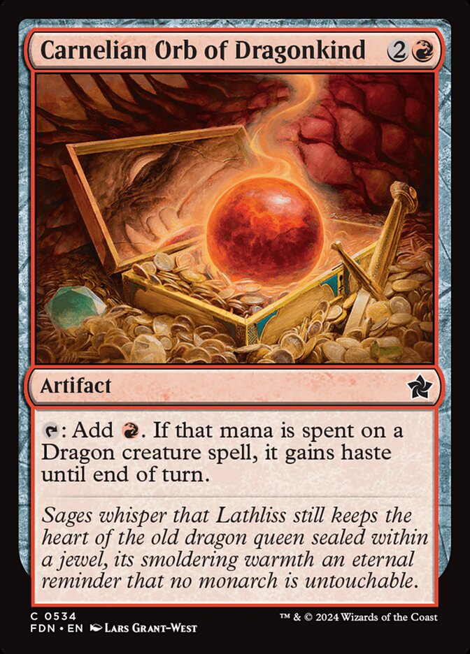 Carnelian Orb of Dragonkind (Foundations) 