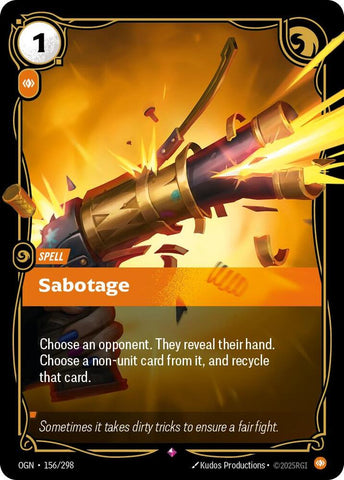 Sabotage (Origins)  - Foil