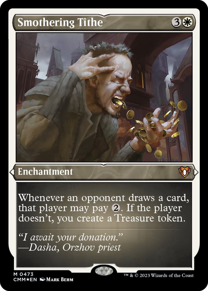 Smothering Tithe 473/451 (Commander Masters)  - Etched Foil