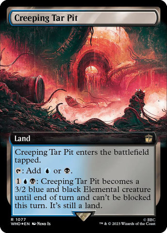 Creeping Tar Pit Extended Art Surge Foil (Universes Beyond: Doctor Who)  - Foil