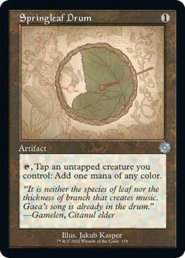 Springleaf Drum Schematic (The Brothers' War: Retro Frame Artifacts) 