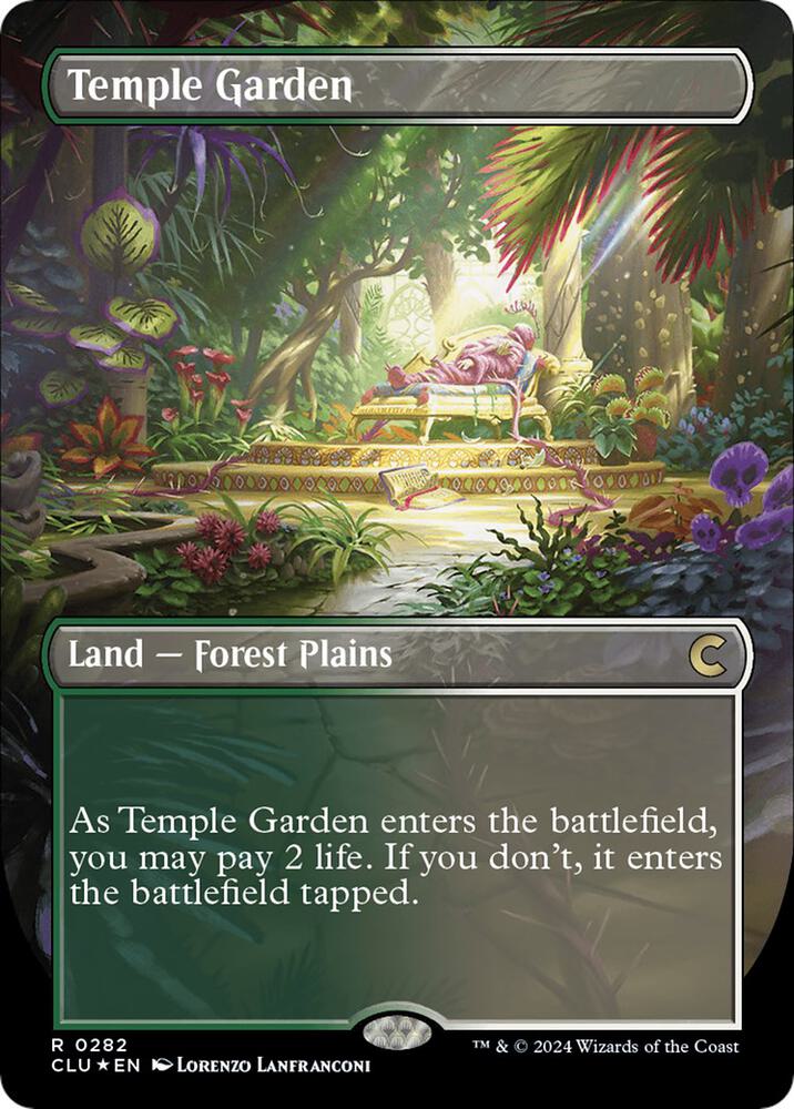 Temple Garden Borderless (Ravnica: Clue Edition)  - undefined
