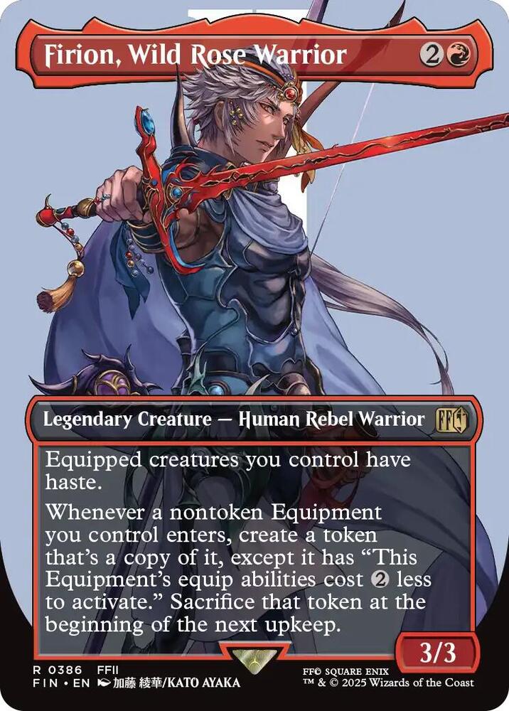 Firion Wild Rose Warrior Borderless (FINAL FANTASY)  - Foil