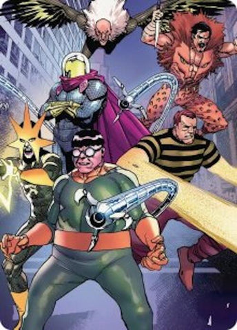 Behold the Sinister Six Art Card 45 54 45 (Art Series: Marvel's Spider-Man) 