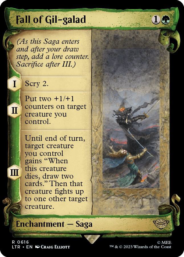 Fall of Gil galad Showcase Scrolls (Universes Beyond: The Lord of the Rings: Tales of Middle-earth) 