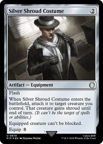 Silver Shroud Costume Surge Foil (Universes Beyond: Fallout)  - Foil