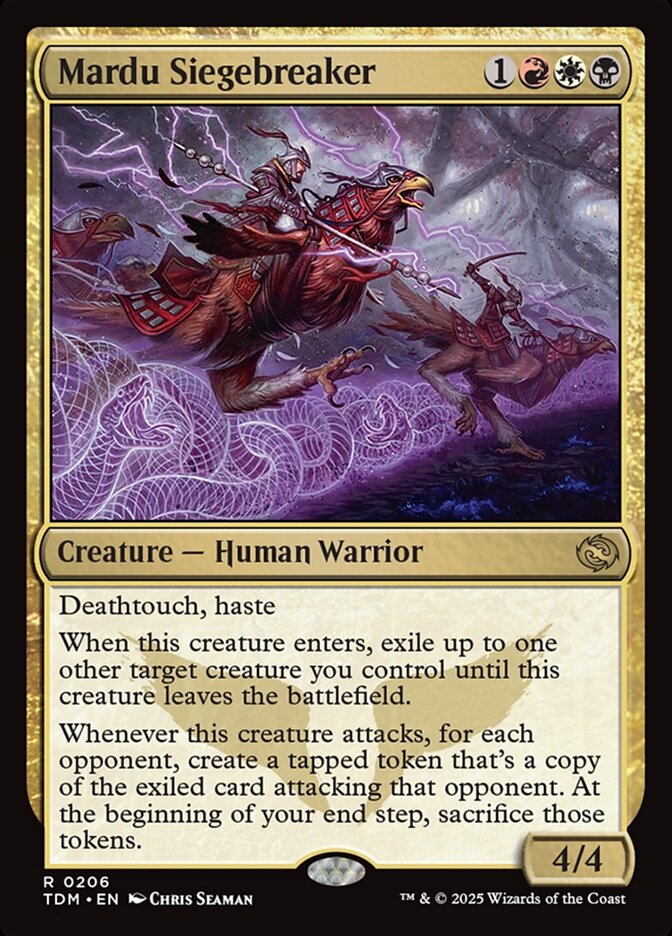 Mardu Siegebreaker 206 (Tarkir: Dragonstorm)  - Foil