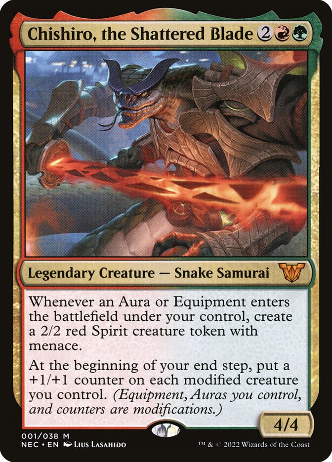Chishiro, the Shattered Blade (Commander: Kamigawa: Neon Dynasty)  - Foil