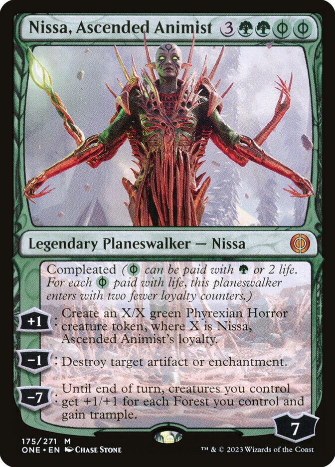 Nissa, Ascended Animist 175 (Phyrexia: All Will Be One) 