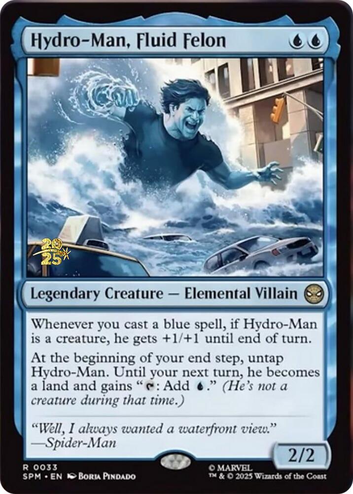 Hydro Man Fluid Felon (Prerelease Cards)  - Foil